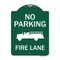 Signmission No Parking Fire Lane Heavy-Gauge Aluminum Architectural Sign, 24" x 18", GW-1824-9961 A-DES-GW-1824-9961 - alternate 1